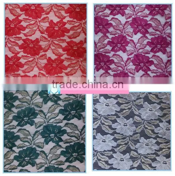 2014 Newest design embroidery lace fabric cord lace fabric