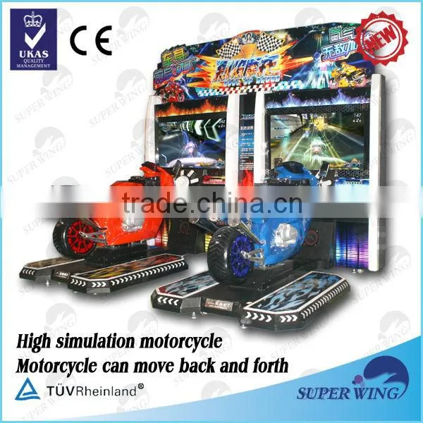Arcade coin operated racing game 47 inch LCD motorcycle arcade games sale