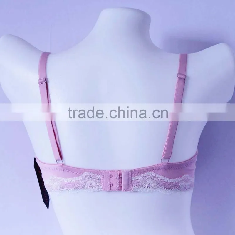 China bra factory plain color seamless push up bra women