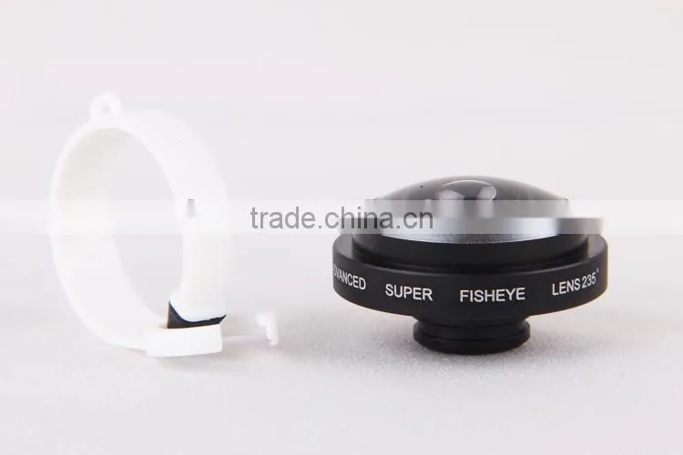 Phone Universal C Clamp 235 Degrees Super Fisheye Lens for iphone