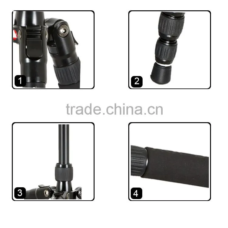 Multi-function aluminum Alloy Camera Tripod Monopod with Quick Release Plate Ball Head kits suppliers