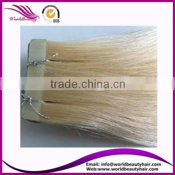 Best sell for tape Malaysian hair extension 613#