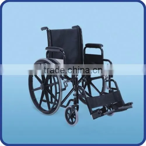 high quality chromed steel manual wheelchair