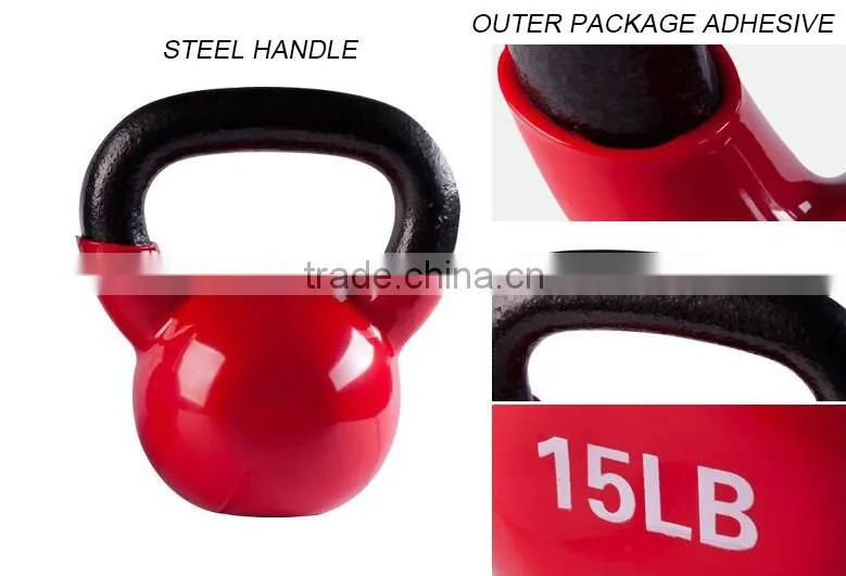 Customized Logo Printing Vinyl Competition Kettlebell
