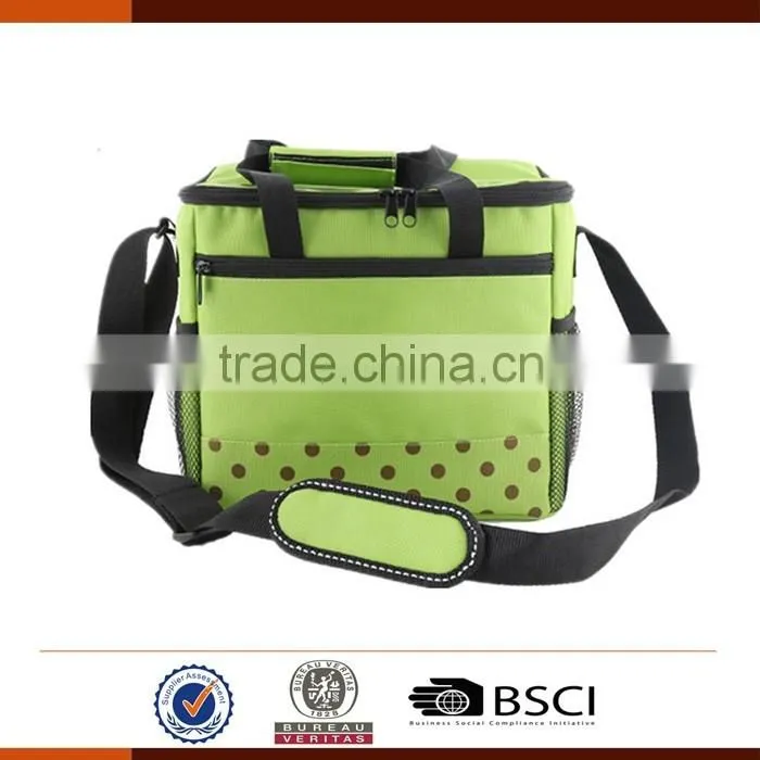 Insulated 600D Polyester PE Foam Cooler Bag Lunch Bag for Food