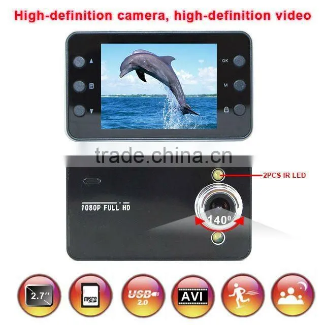 Hot sale high-resolution G-sensor car dvr video recorder
