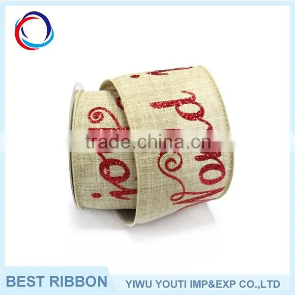 Most popular christmas decoration ribbon,satin ribbon