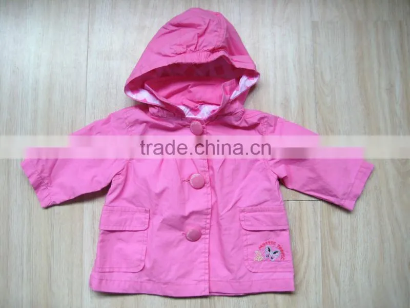girl jacket 2015 girls fancy jacket with hood sute girls clothes pink jacket