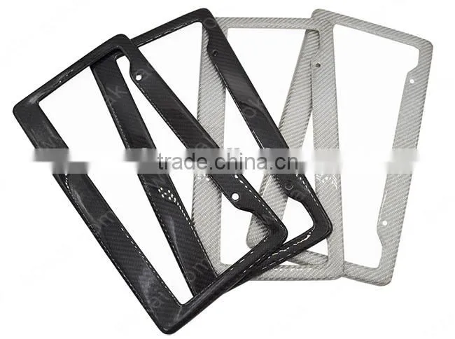 Real carbon fiber car plate frame US standard license