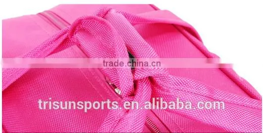 2015 china factory polyester pink color travel trolley luggage bag for girls