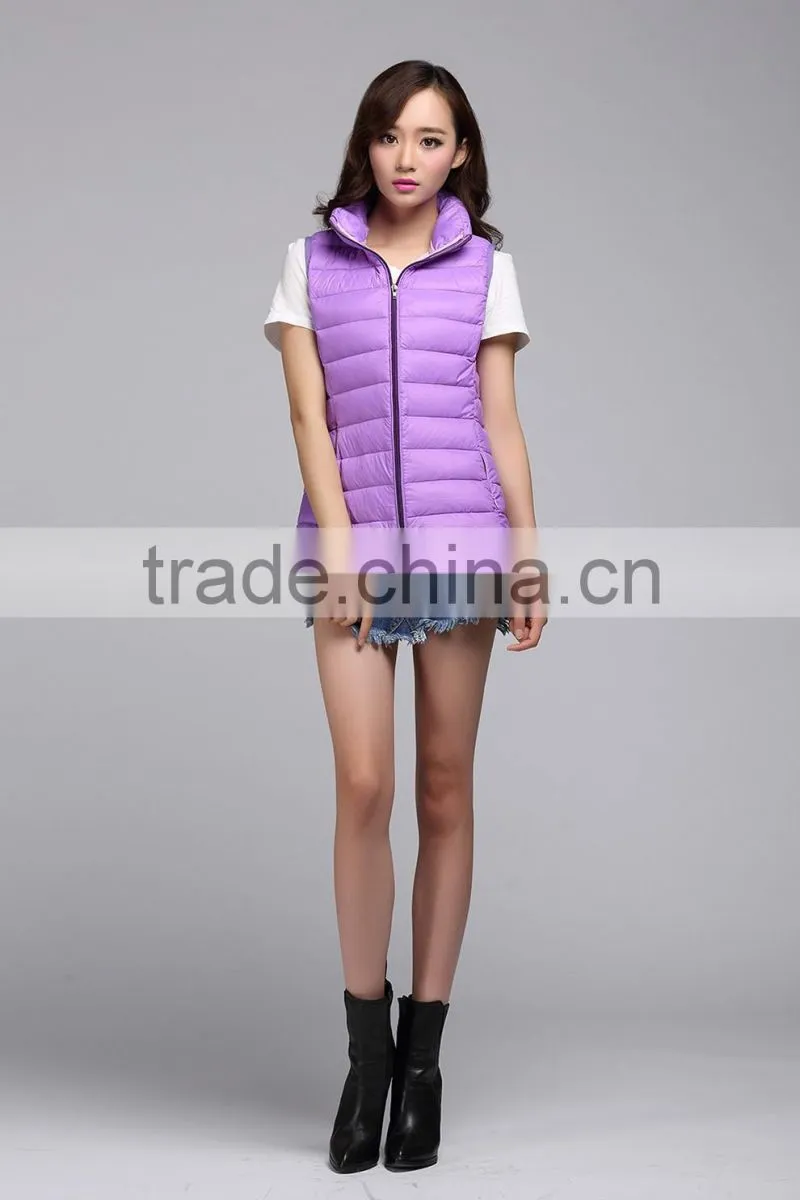 women's winter padded latest waistcoat for women Design