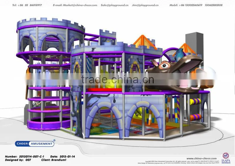 Cheer Amusement Castle themed indoor playground equipment