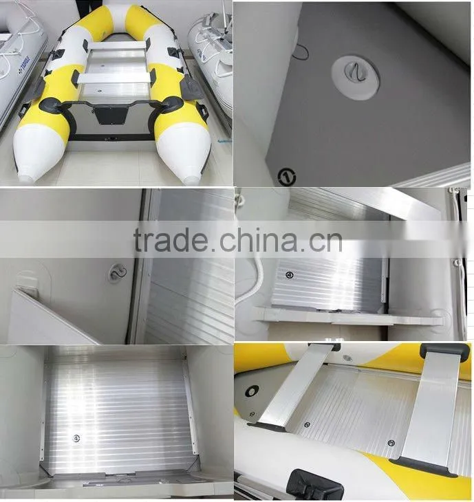 4.5 passenger (CE) PVC material optioanl floor color inflatable boat