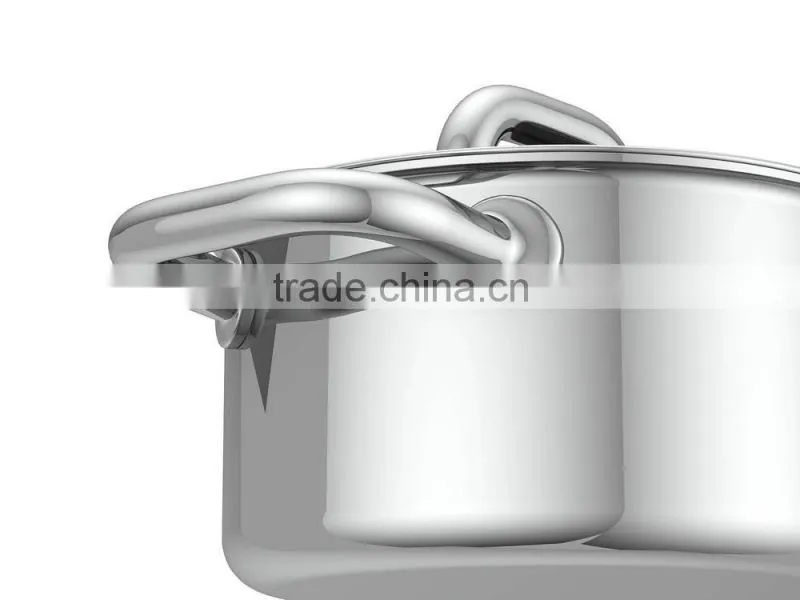 cookware sets with glass Lid -4pcs MOQ:1set