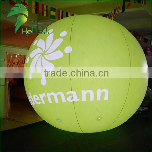 Digital Printing Light Green 3M Diameter Customized Display Inflatable Lighting Balloon