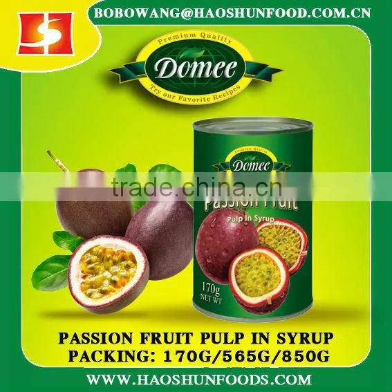 Canned Passion Fruit Pulp & Seed