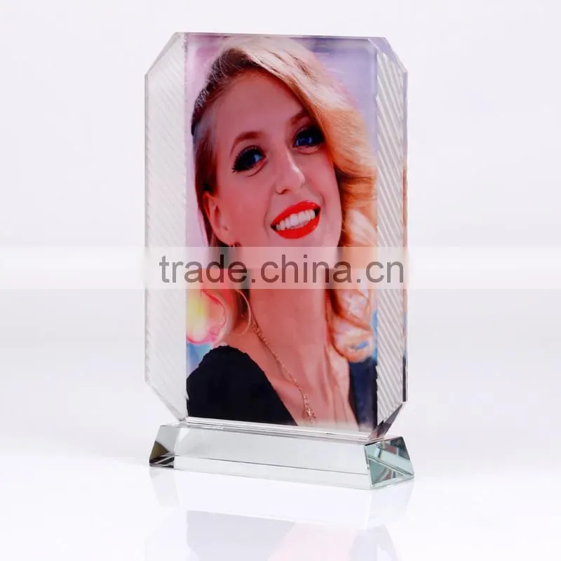 Sublimation crystal photo frame for heat press printing