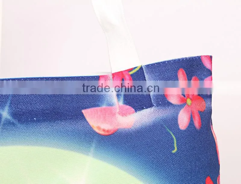 Customized canvas shopping bag for sublimation printing