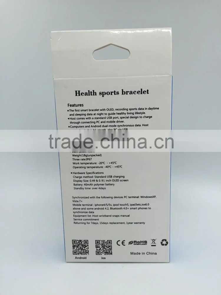 Best Qulity Smart Bracelet With Prdometer And Calorie Counter Waterproof Bluetooth Sport Smart Bracelet Watch