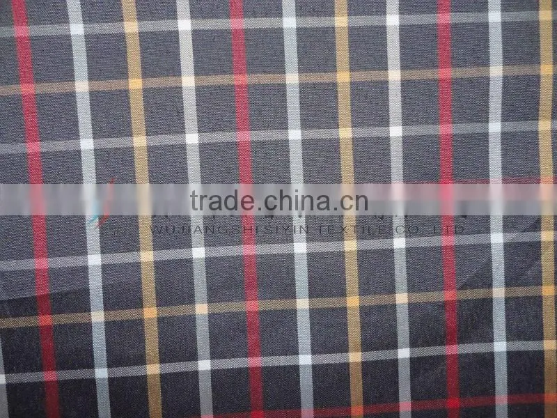 Yarn Dyed Colored Check Fabric For Shirt