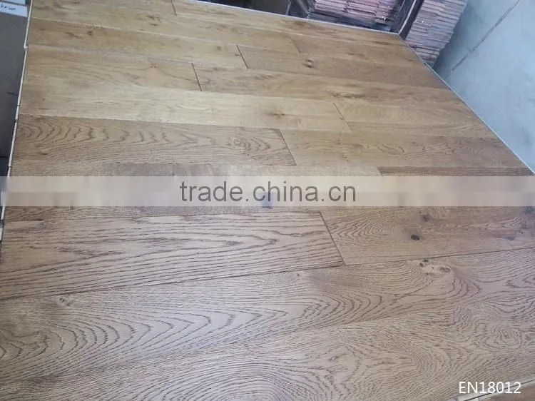 New Design Smoked And Hand Wax oiled Treatment Oak Wood Flooring