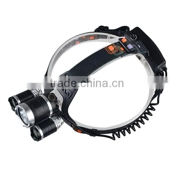 Camping Lantern Flashlight Type 4 Mode 1800 lumens Zoomable Headlamp