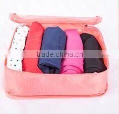 YIWU RODA 6 sets fashion atmosphere of nylon fabric foldable storage travel bag