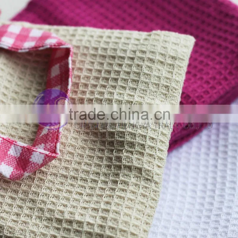 china wholesale cotton waffle weave dish towel