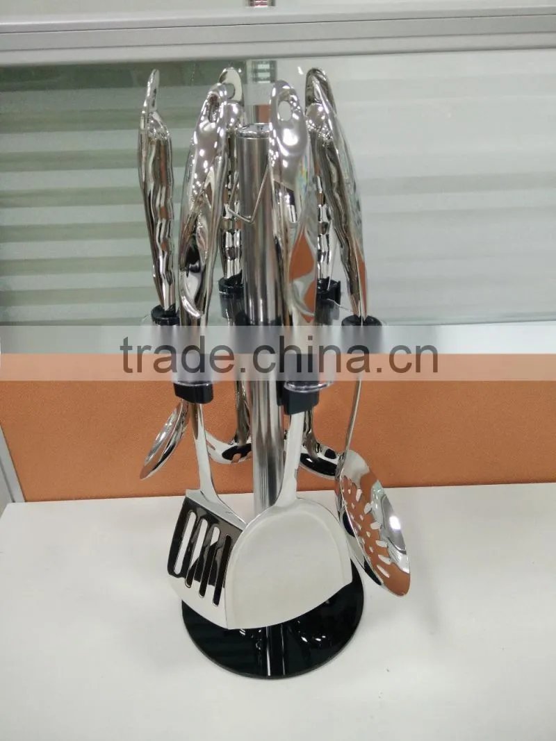 New Stainless Steel Kitchen Utensil Set Kitchen Utensils Tools Accessories With Stand