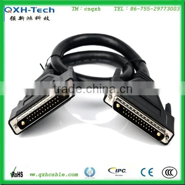 DB 25 male to male cable D sub 25pin male cable