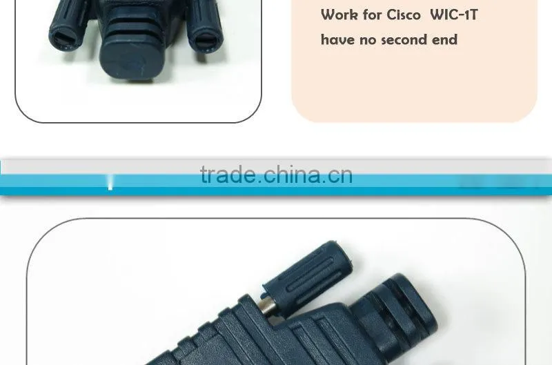 Dark blue high density LFH60 Loopback adapter DB60pin compatible with Cisco WIC-1T