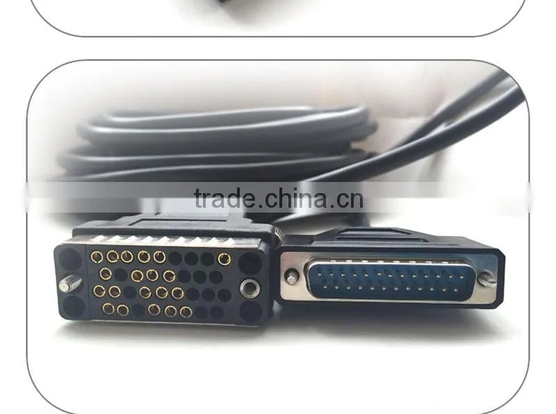 10FT DB25 male to V35 female DTE Cable in black