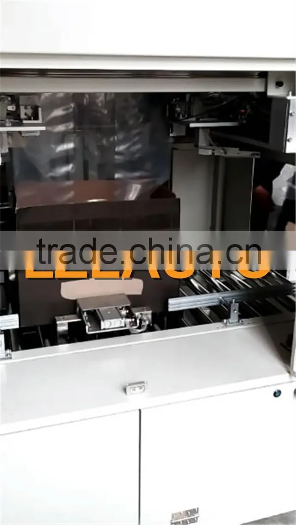 Full automatic plastic bag insert machine