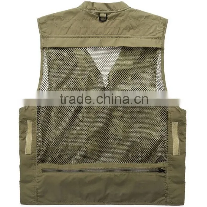 Custom Mens Outdoor Sports Fishing Vest