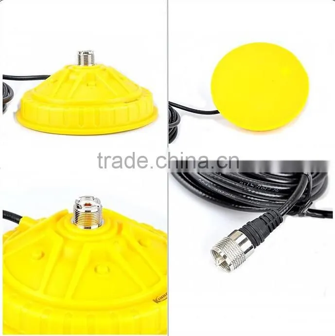 KINNOTA BMW58 5m SO239 YELLOW Magnetic ANTENNA BASE For Car Mobile Radio,KINNOTA BMW58
