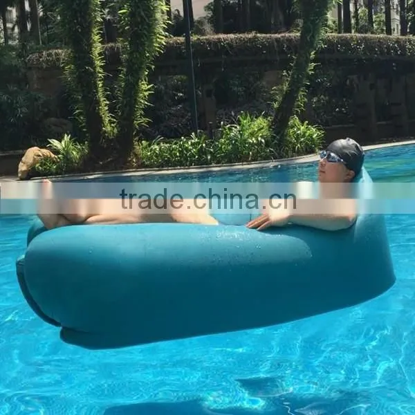 best selling premium nylon banana sleeping bag fabric beach sofa sunbathing fabric inflatable air sofa