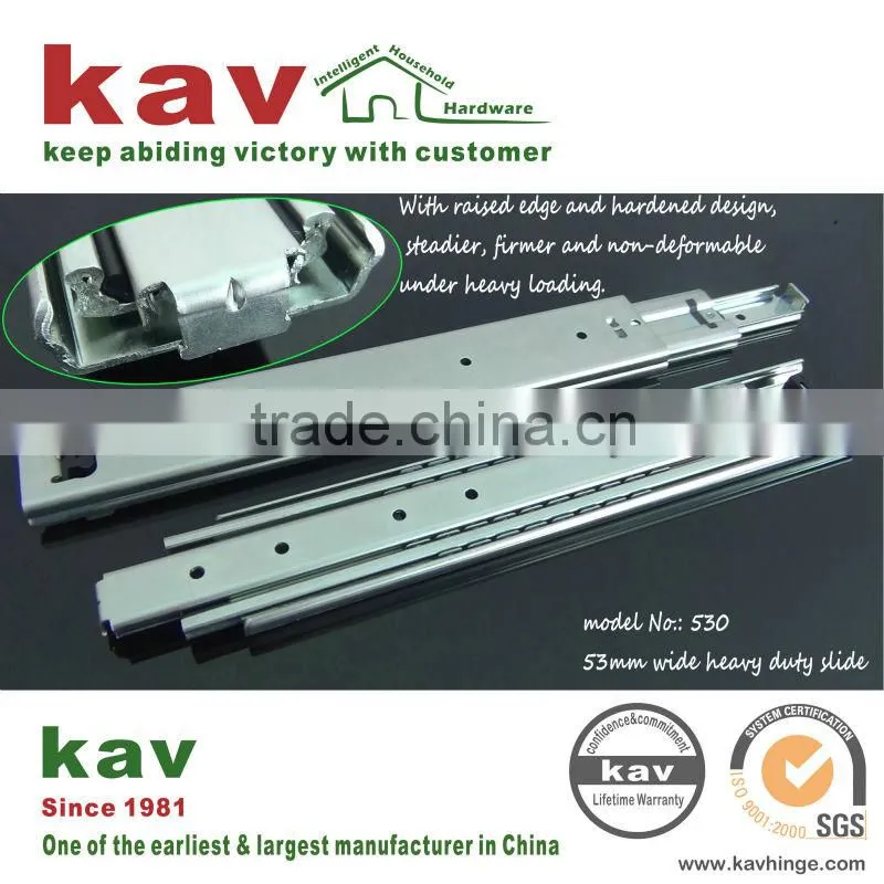 anti-tilt ball bearing heavy duty drawer slide for industry used drawer