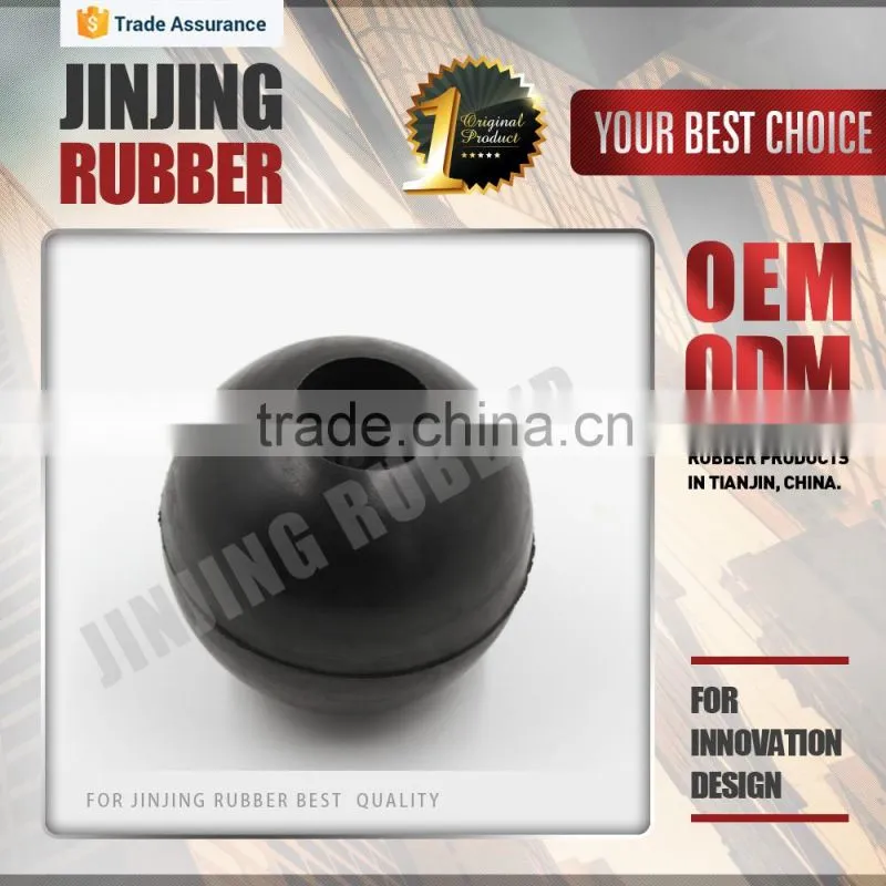hollow rubber ball/Black color silicone rubber hollow ball/