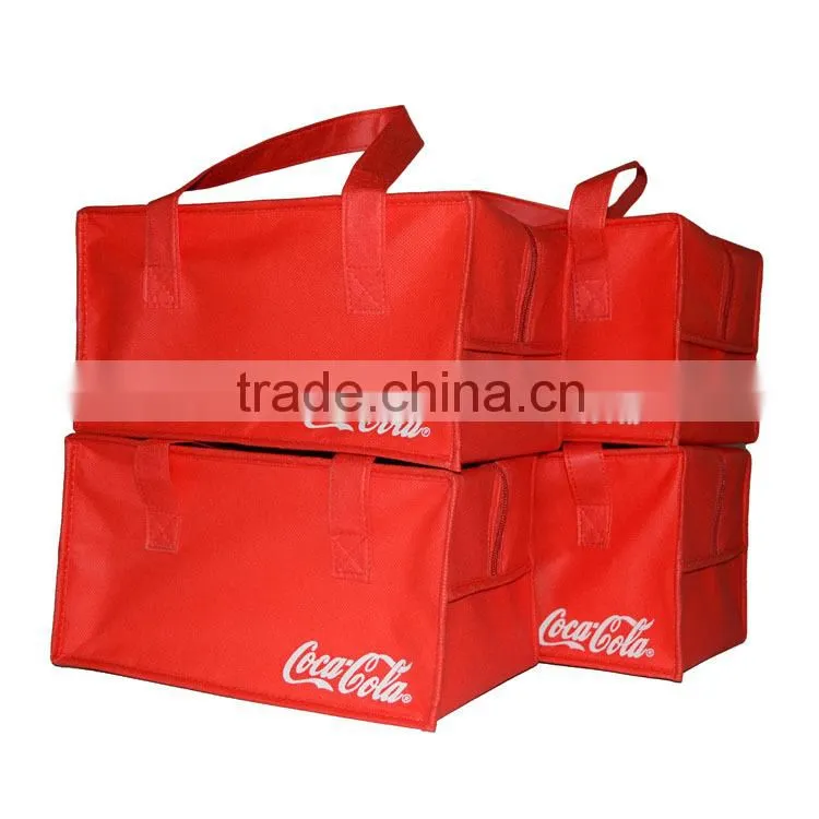 FACTORY sale red non woven cola cooler Bag beer bag