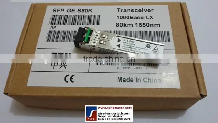 ZTE SFP-GE-S80K 1.25G 80KM 1550nm optical transceiver