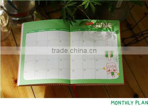 2013 Customized Red And Green Cute Table Calender