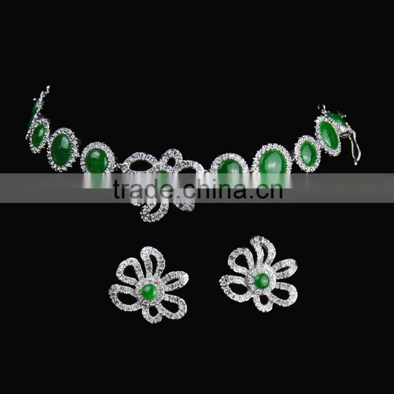 Silver 925 Necklace Jewelry Sets