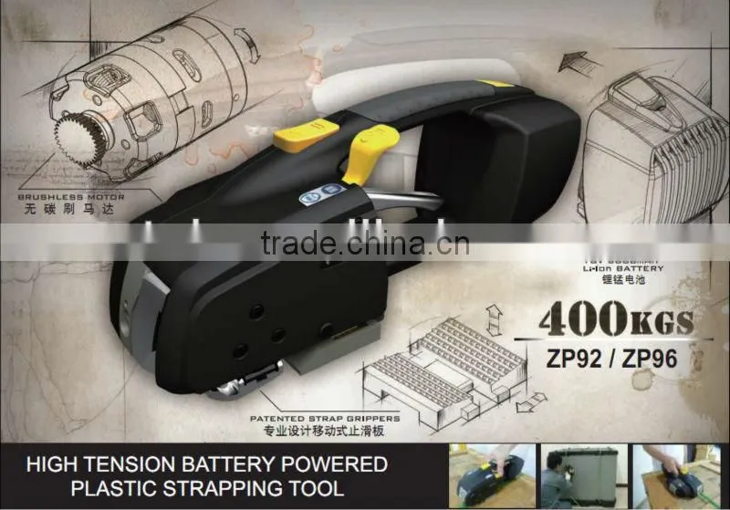 ZP929 2013 Battery Strapping machine for plastic straps from STEK manufacturer
