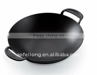 cast iron fry pan with handle