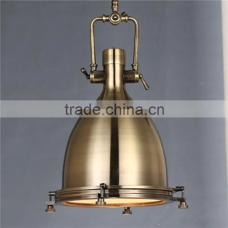 American Rh Style Polished Copper pendant lighting Led Industrial pendant lights
