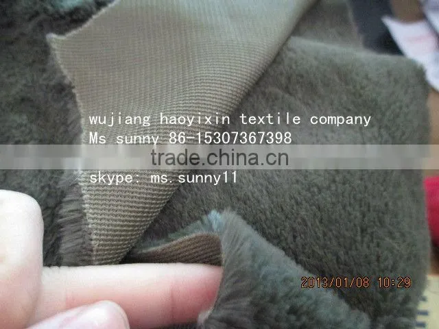 100% polyester pv plush/ Pv velvet fabric/ knitted fabric/ toy fabric