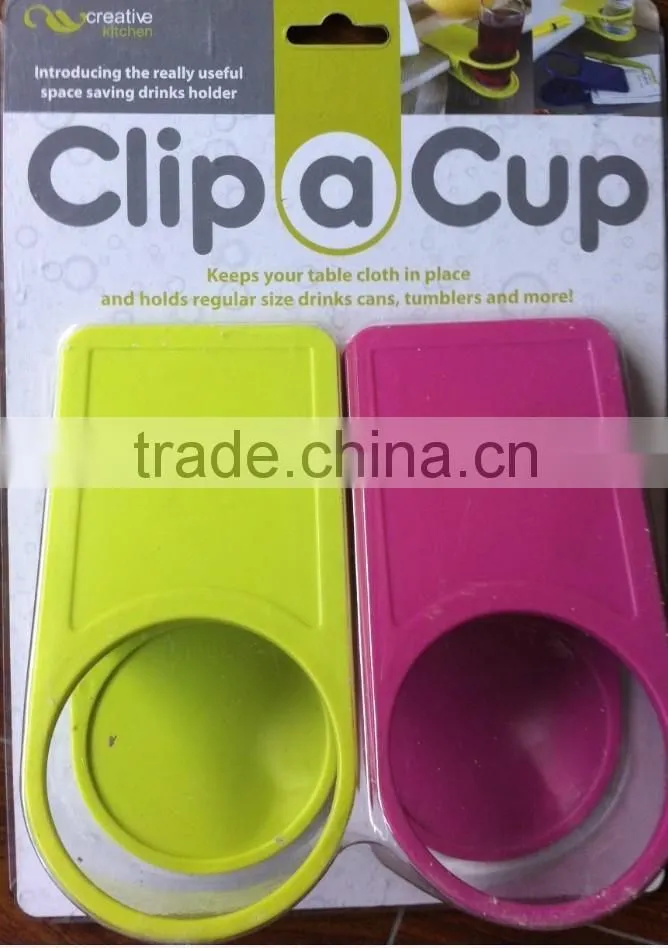 table cup holder clip
