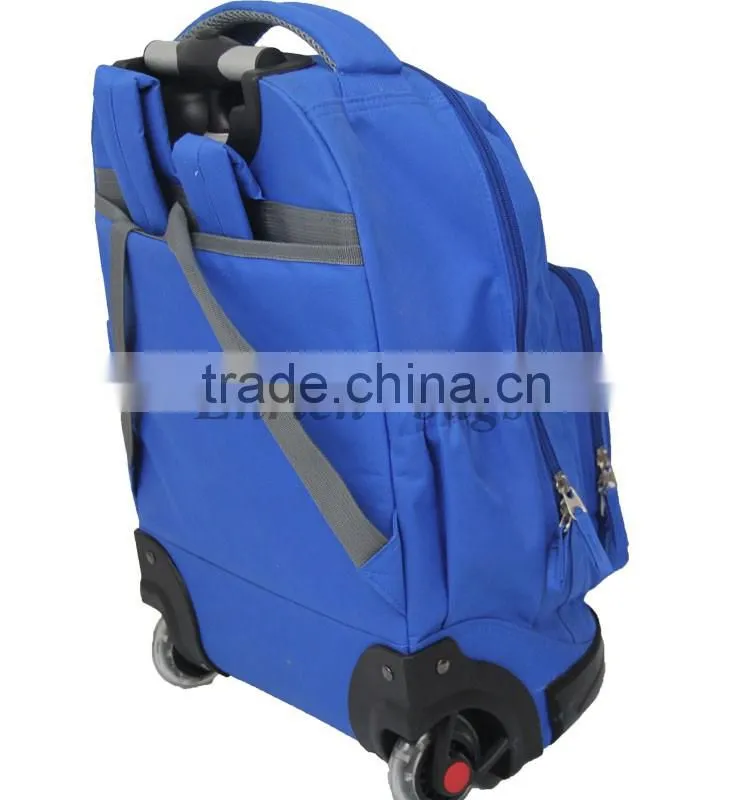 Enrich hot selling trolley backpack,newest schoolo trolley backpack with wheels