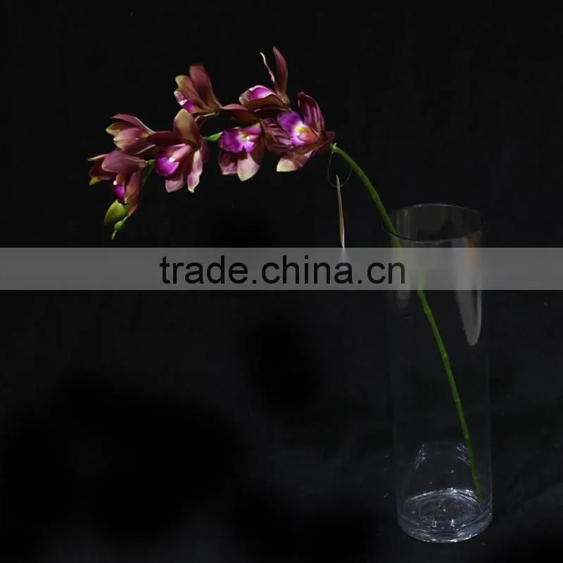 Hot sale 2016 low price artificial flower simulation butterfly orchid with seven heads