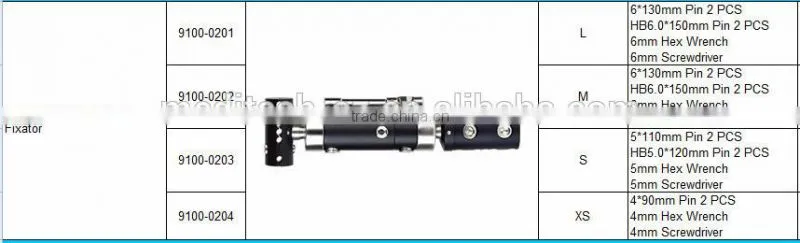 Orthopedic T-shaped Type External Fixator, External Fixation System